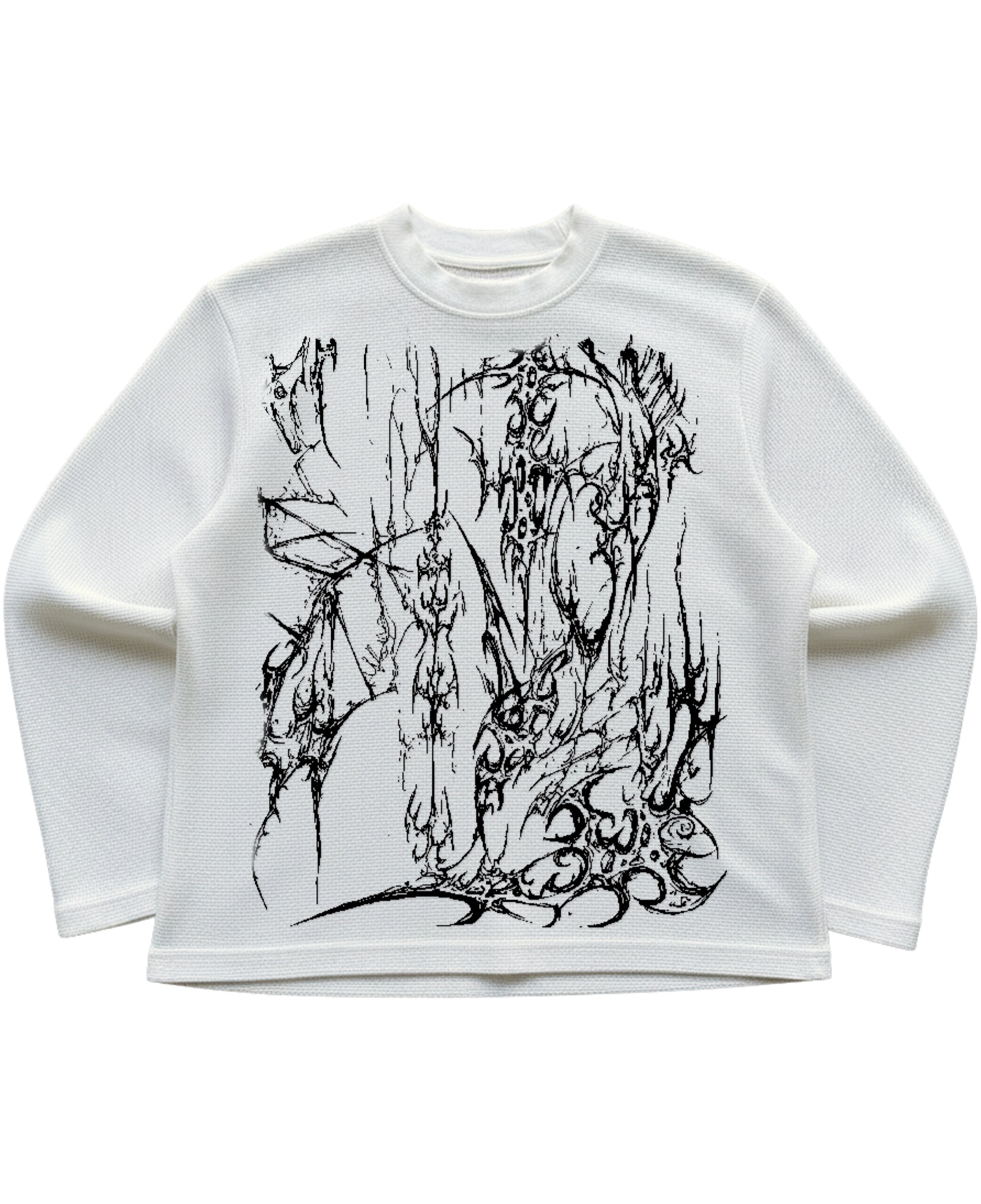 BONE CIRCUIT  WAFFLE KNIT FULL SLEEVE