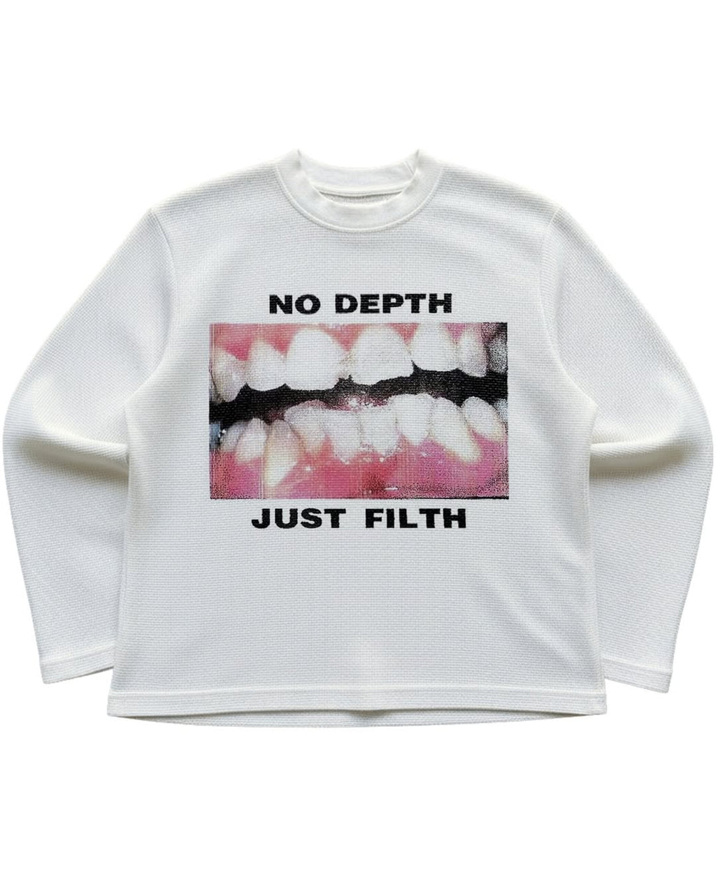 NO DEPTH WAFFLE KNIT FULL SLEEVE