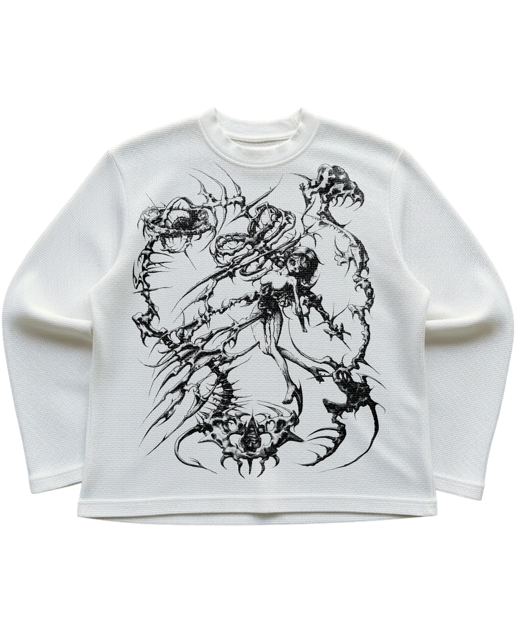 CYBER GURL  WAFFLE KNIT FULL SLEEVE